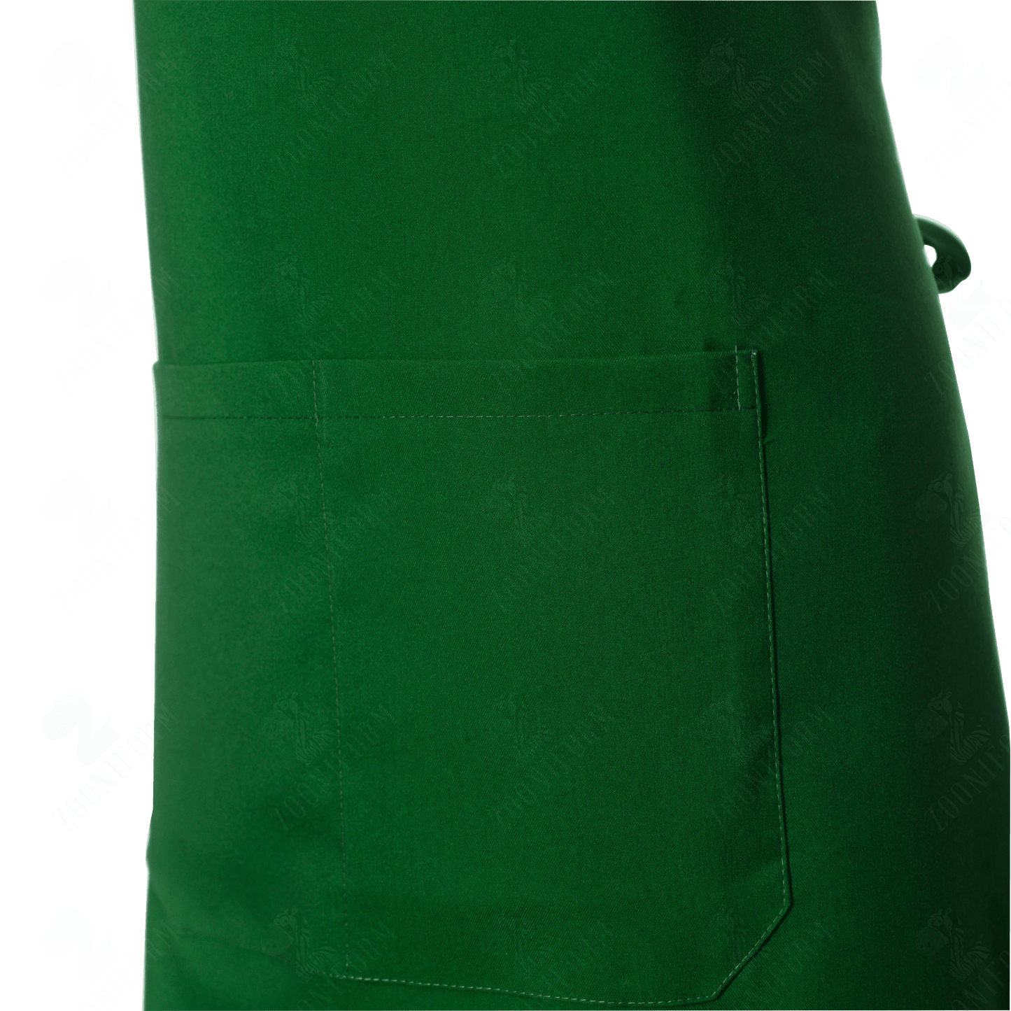 Green Bib Apron Two Pockets