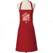 Spring Flower Watercolors Adjustable Bib Apron