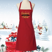 Christmas Baking Crew Bib Apron Two Pockets