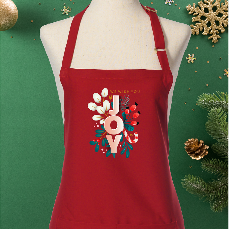 Red Green Merry Christmas Apron