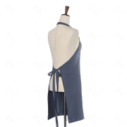 Gray Bib Apron Two Pockets