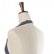 Gray Bib Apron Two Pockets