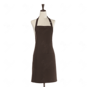 Brown Bib Apron Two Pockets
