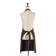 Brown Bib Apron Two Pockets
