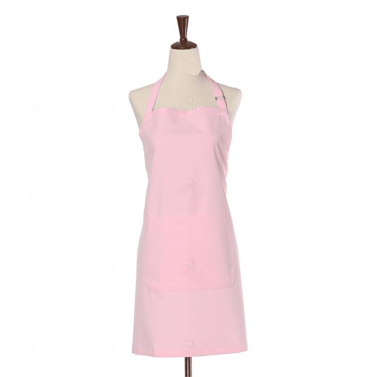 Pink Bib Apron Two Pockets