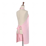 Pink Bib Apron Two Pockets
