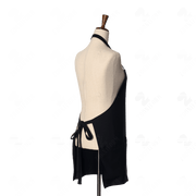 Black Bib Apron Three Pockets