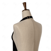 Black Bib Apron Three Pockets