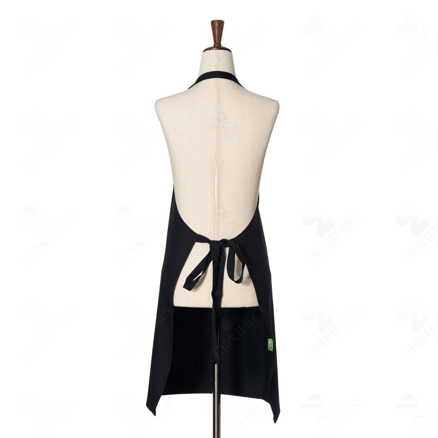 Mom's Kitchen Black Apron with Pockets, Adjustable Strap