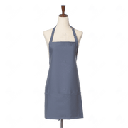 Gray Bib Apron Three Pockets