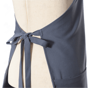 Gray Bib Apron Three Pockets