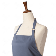 Gray Bib Apron Three Pockets