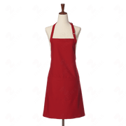 Red Bib Apron Two Pockets