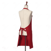 Red Bib Apron Two Pockets