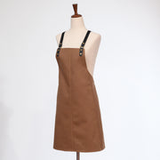 Cotton Canvas Apron with Cross-back Straps
