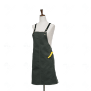 Cotton Canvas Apron with Cross-back Straps