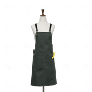 Cotton Canvas Apron with Cross-back Straps