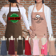 Custom Print - Adjustable Bib Apron Two Pockets