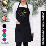 Personalized Text Printing on Bib Apron